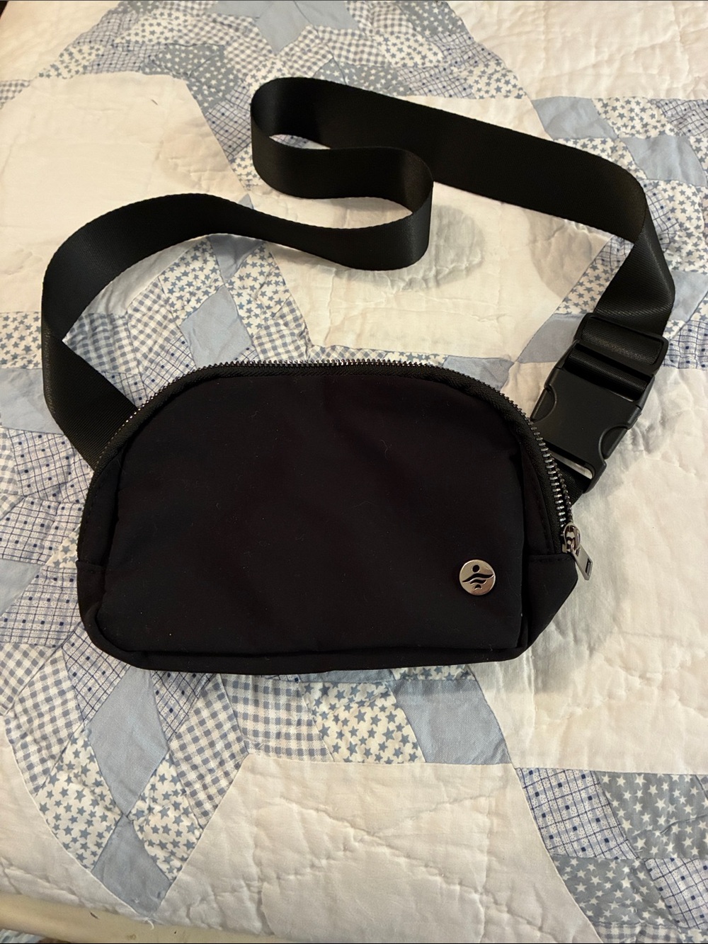 Black Crossbody Belt Bag